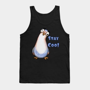 Stay Coo! Curious Stare Pigeon Tank Top